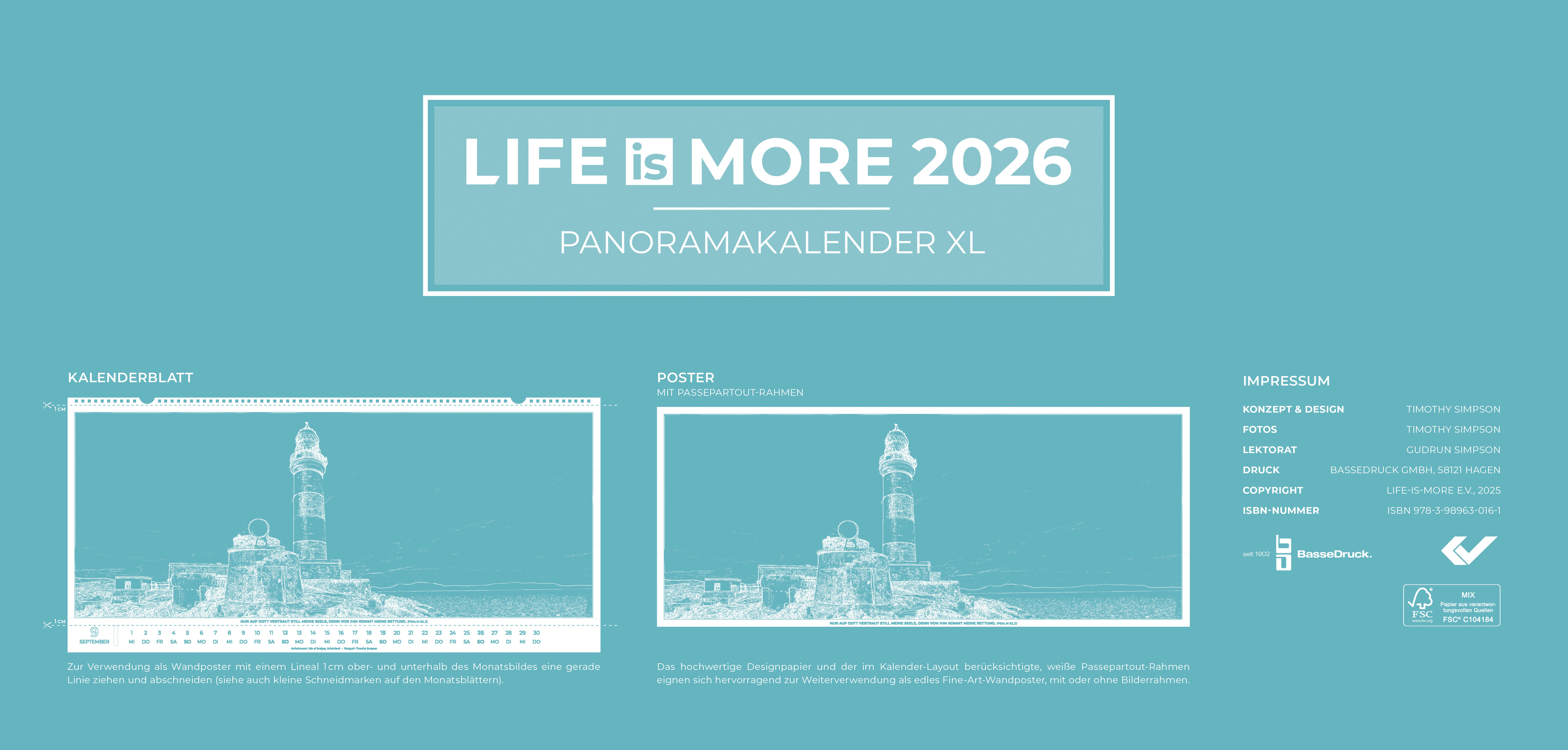 Life-is-More Panoramakalender XL 2026