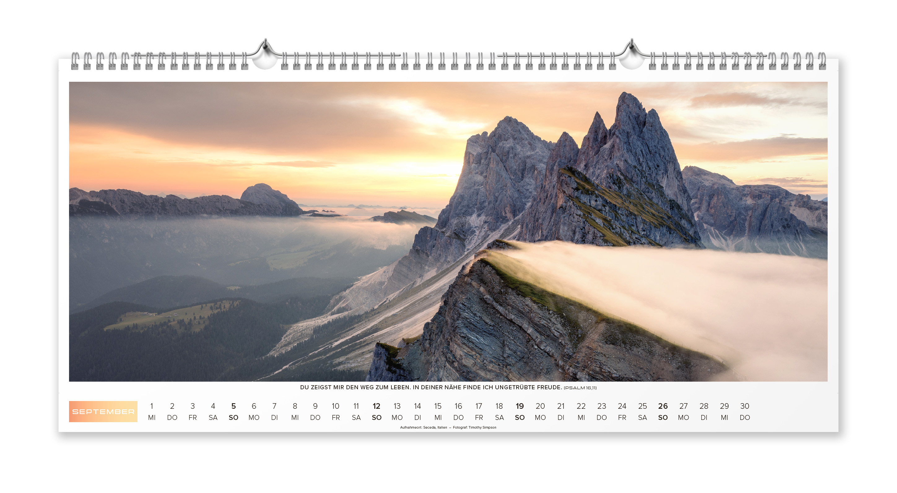 Life-is-More Panoramakalender XL 2027